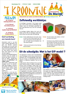 Nieuwsbrief ’t Kroontje
