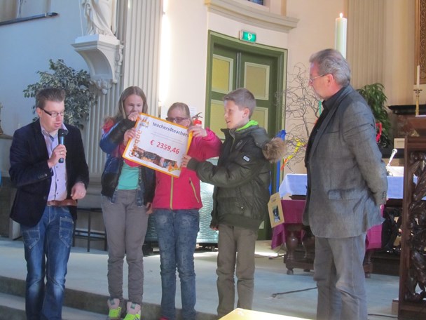 Overhandiging cheque