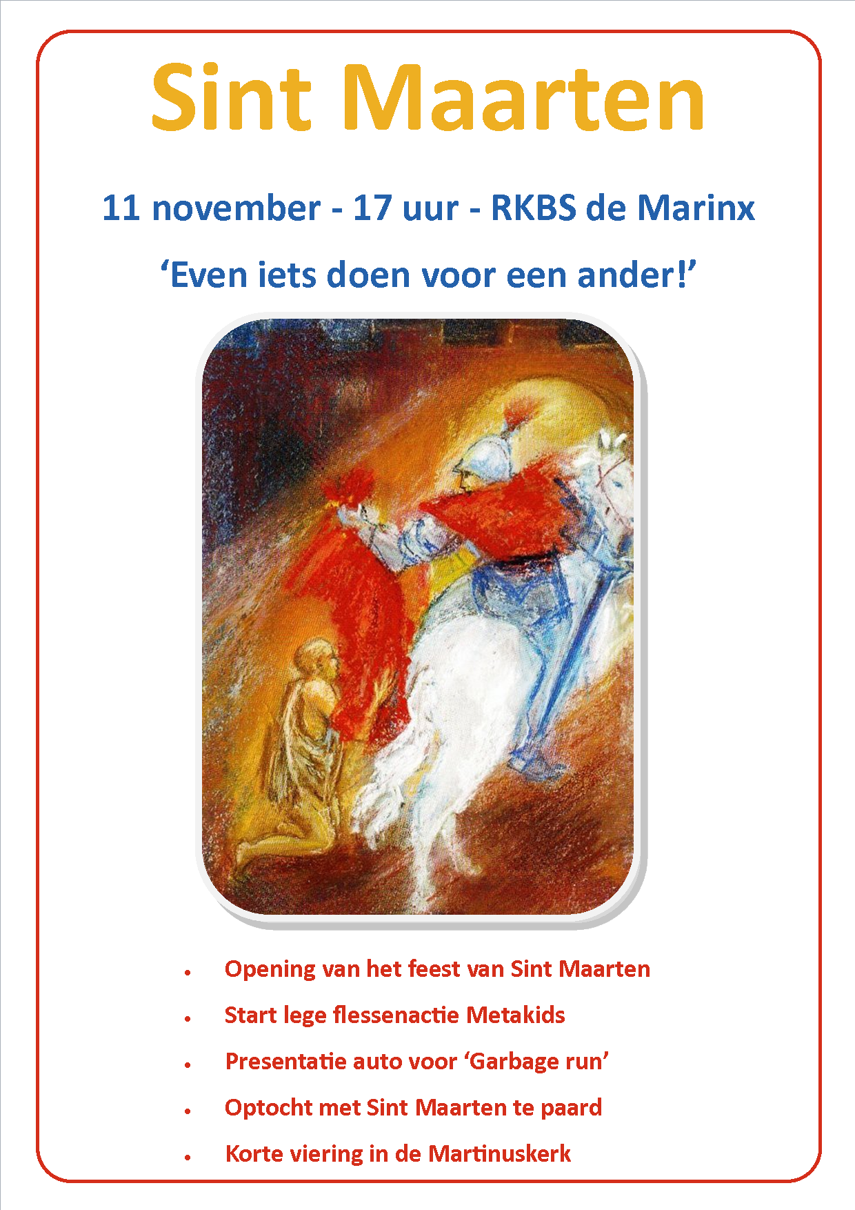 Persbericht: Sint Maarten: even iets doen voor een ander!