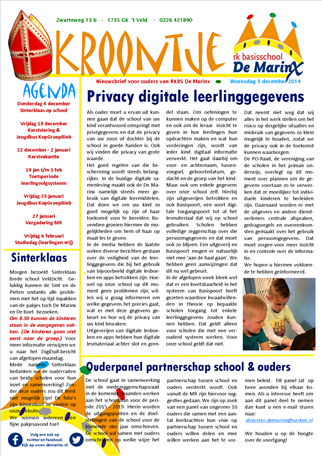 Nieuwsbrief ’t Kroontje