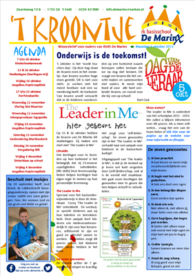 2015-10-05 Nieuwsbrief 't Kroontje