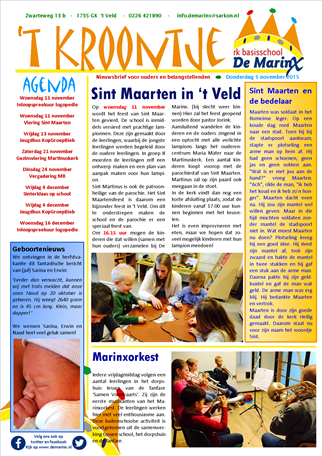 2015-11-05 Nieuwsbrief &#39;t Kroontje
