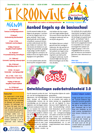 2016-01-14 Nieuwsbrief &#39;t Kroontje