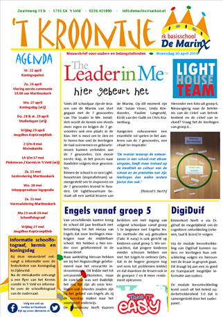 2016-04-20 Nieuwsbrief &#39;t Kroontje