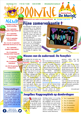 2016-07-12 Nieuwsbrief 't Kroontje