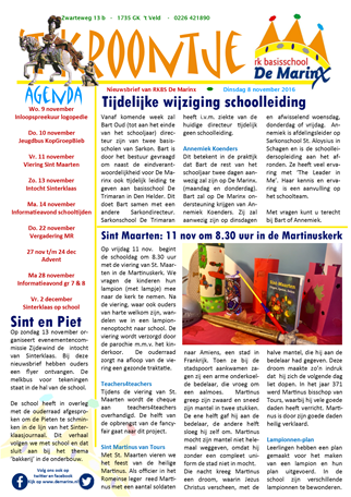 2016-11-08 Nieuwsbrief &#39;t Kroontje