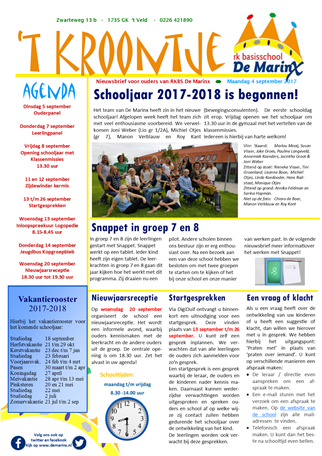 2017-09-04 Nieuwsbrief &#39;t Kroontje