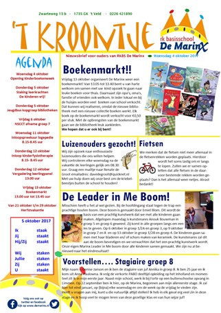 2017-10-04 Nieuwsbrief &#39;t Kroontje