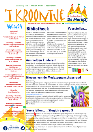 2017-10-19 Nieuwsbrief &#39;t Kroontje
