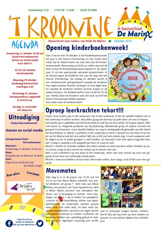 2018-10 Nieuwsbrief &#39;t Kroontje.