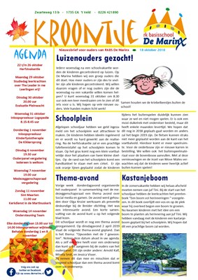 2018-10-18  Nieuwsbrief 't Kroontje