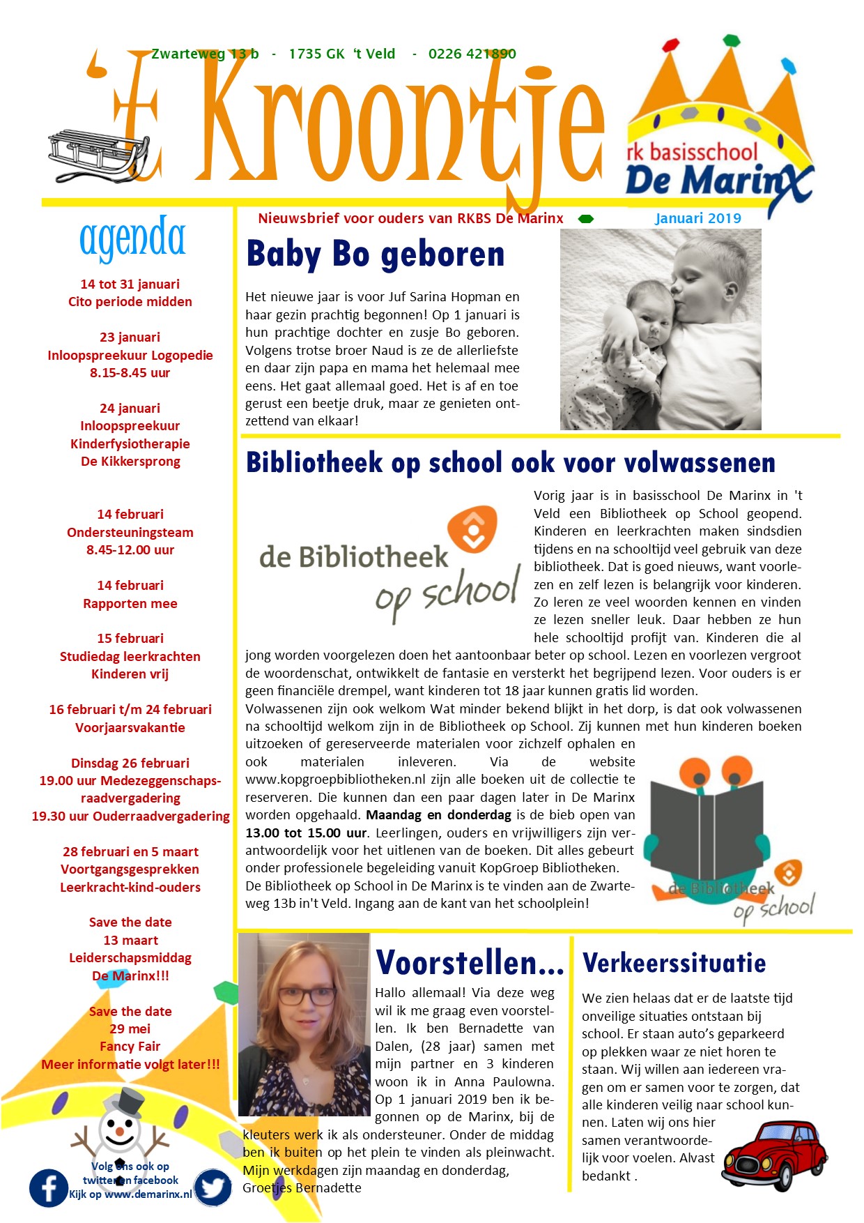 Nieuwsbrief 't Kroontje januari