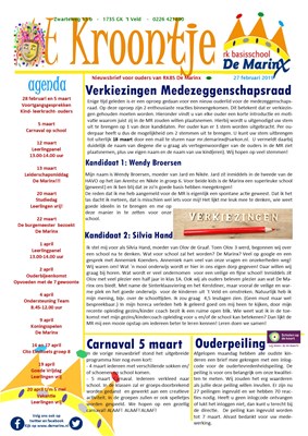 2019-02-27  Nieuwsbrief 't Kroontje.