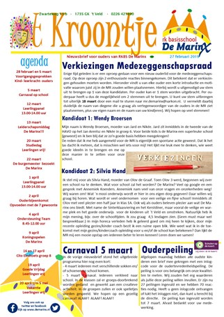 2019-02-27  Nieuwsbrief &#39;t Kroontje.