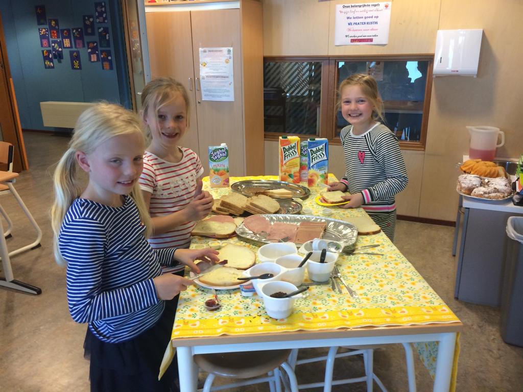Paaslunch in groep 4
