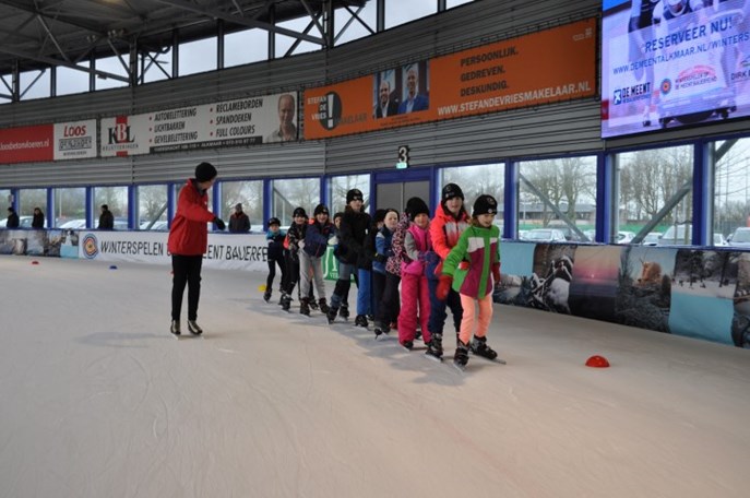foto bij promotie jeugdschaatsen