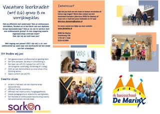 Vacature RKBS De Marinx
