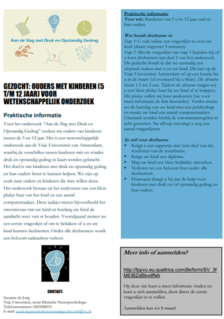 flyer onderzoek