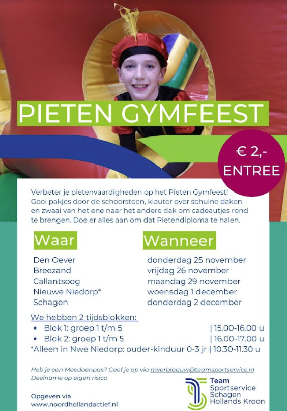 Pieten gymfeest