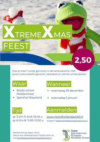 Xtreme Xmas Feest flyer
