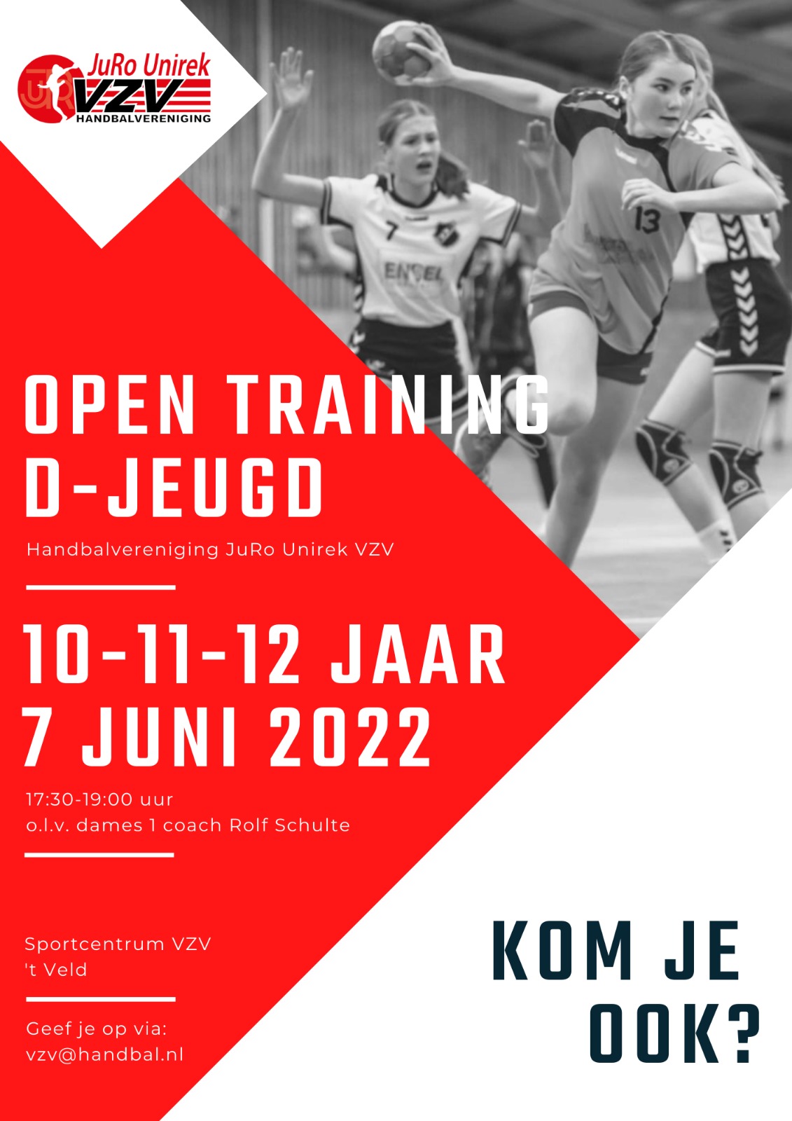 VZV Open training D- jeugd handbal