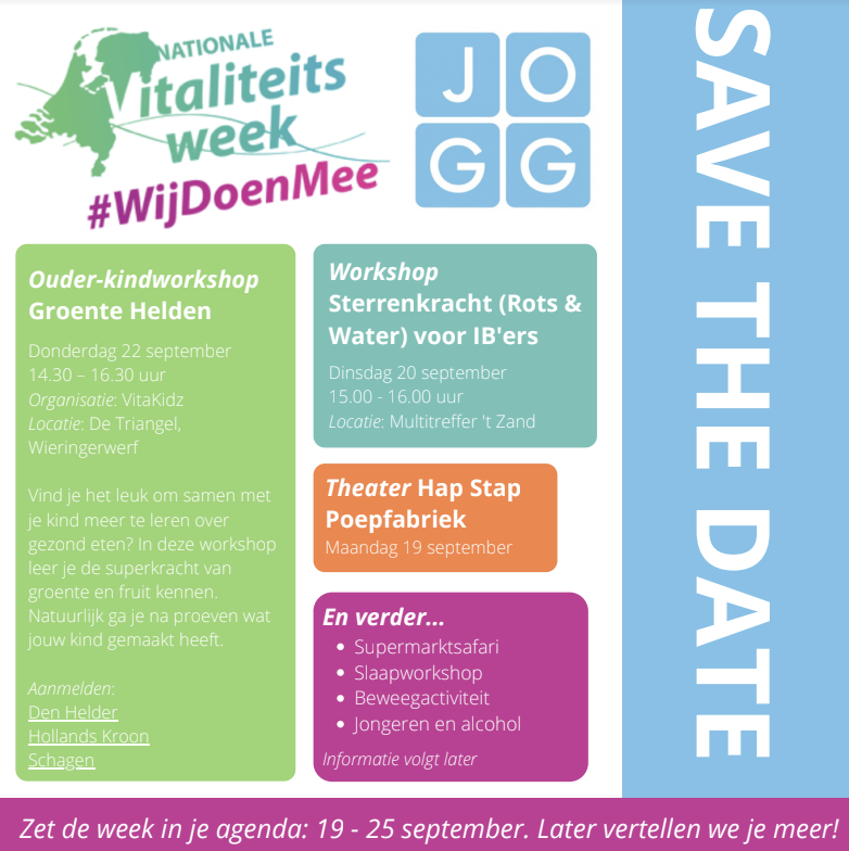 19-25 september Vitaliteitsweek JOGG