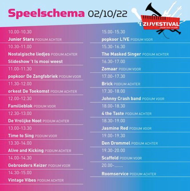 Zondag 't Zijfestival in Cafe de Vriendschap