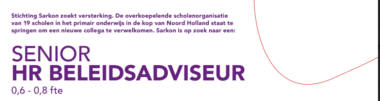 Sarkon zoekt Senior HR beleidsadviseur
