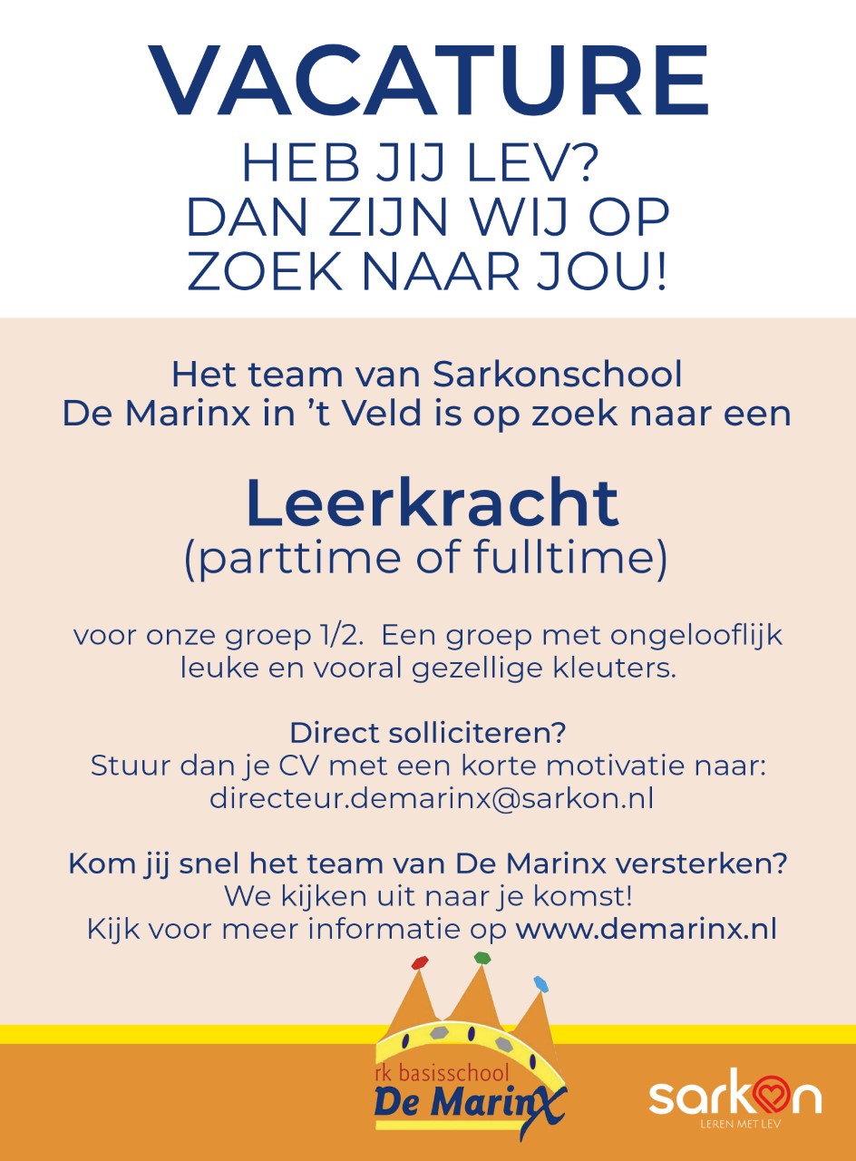 Vacature. Heb jij LEV? Dan zijn wij op zoek naar jou!