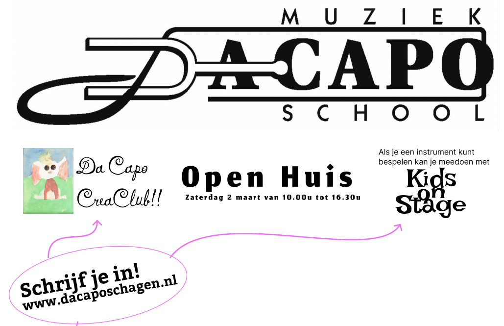 Openhuis muziekschool Dacapo