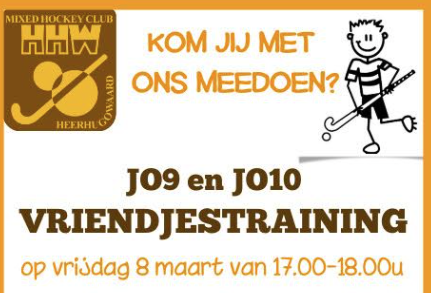 Vriendjestraining Hockey