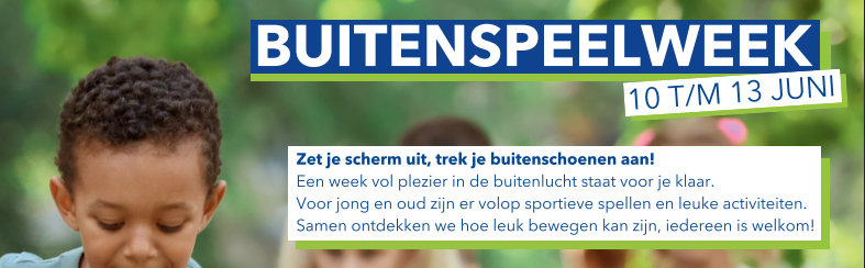 Buitenspeelweek 10 t/m 13 juni