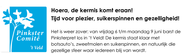 Pinksterkermis 't Veld!