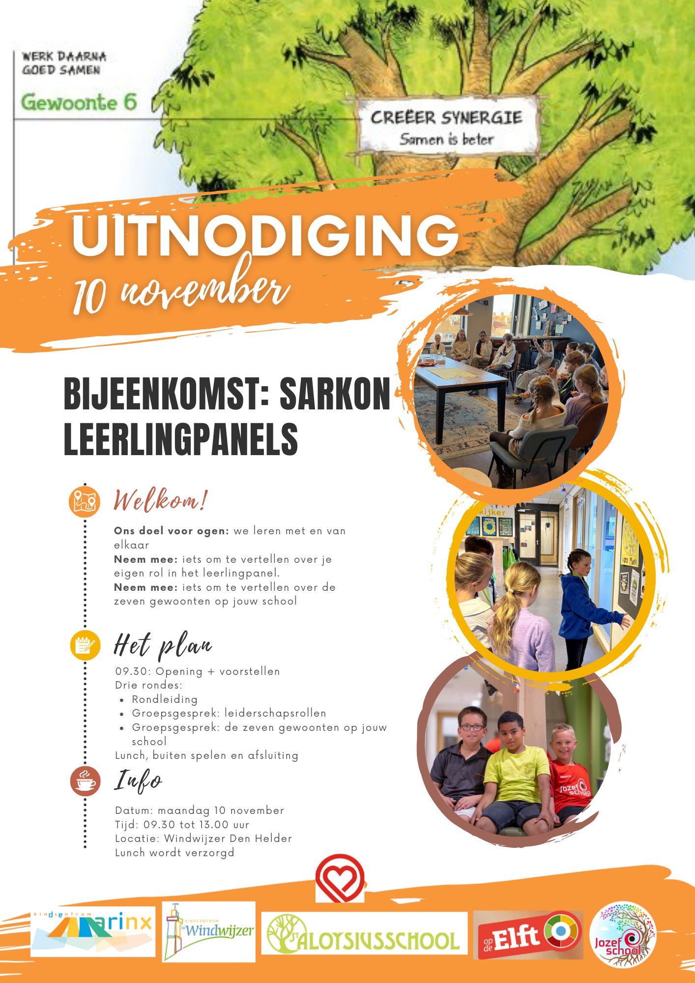 Bijeenkomst leerlingpanels Sarkon